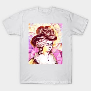 Frances Burney Pink Portrait | Frances Burney Artwork 13 T-Shirt